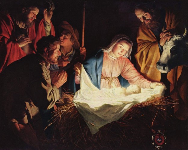 Nativity Painting by Gerard van Honthorst