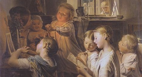 Painting by Ferdinand Georg Walmuller